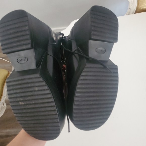 ROC Australia platform chunky heel boots with rivets $248 new goth grunge - Picture 4 of 7